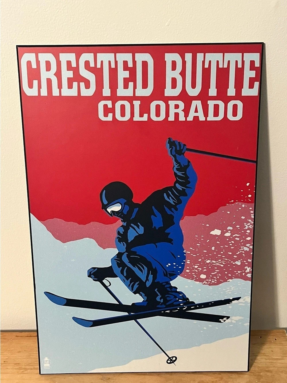 Lantern Press Crested Butte Colorado Ski Poster Print
